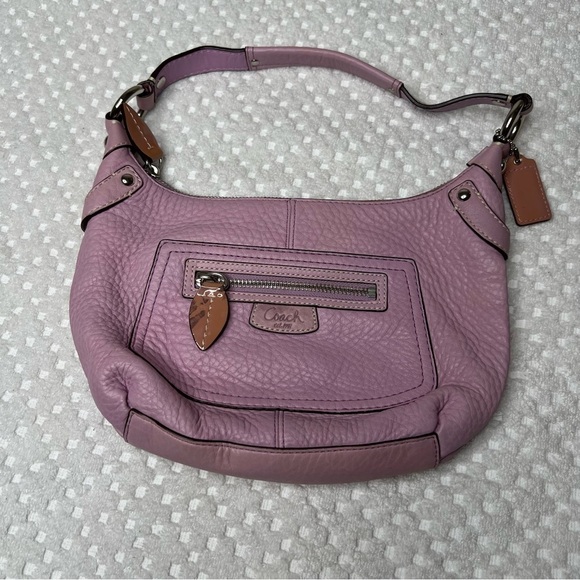 COACH Penelope Pink Pebbled Leather Medium Hobo Handbag # K0882-13327